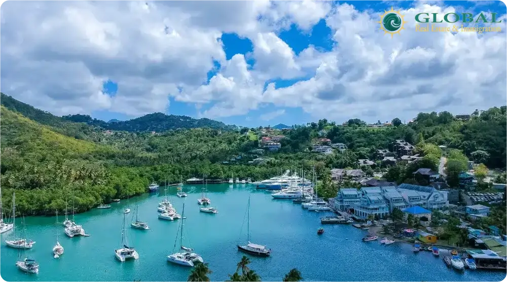 banner đất nước Saint Lucia
