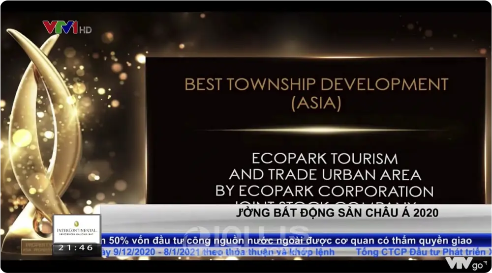 banner ecopark giải thưởng