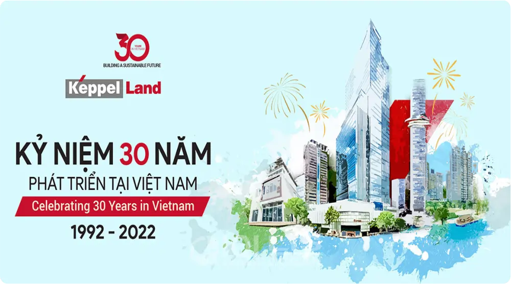 banner kepple land việt nam 30 năm